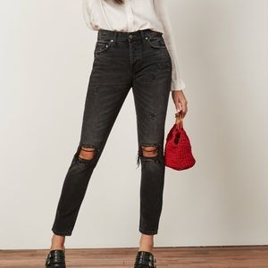 Boyish Black Distressed Jeans